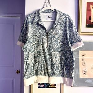 Tombolo Blue Earth Cabana Terry Cloth Shirt